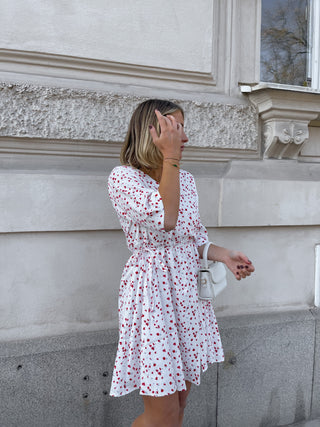 Annalise dress - Red floral Kjole May 
