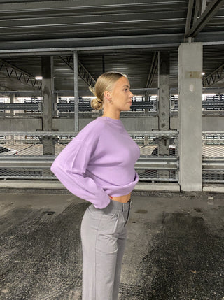 Cozy sweater - purple top May 