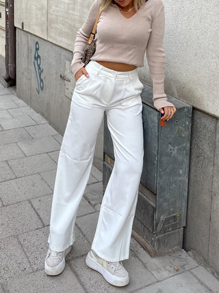 (PRE-ORDER) Aster wide pants - white Top May 